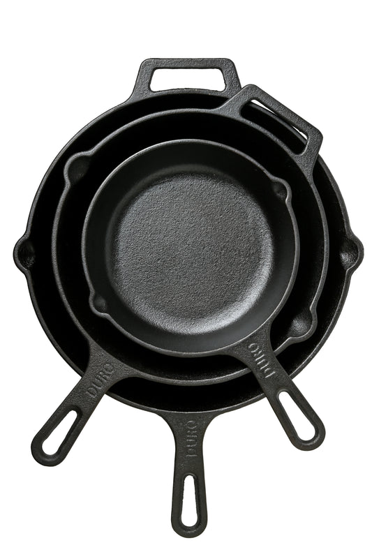 The Essential set : 3 SIZES SKILLETS